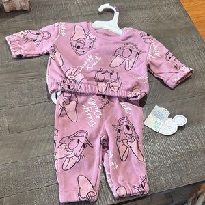 Disney Primark Daisy Duck purple matching set NWT
